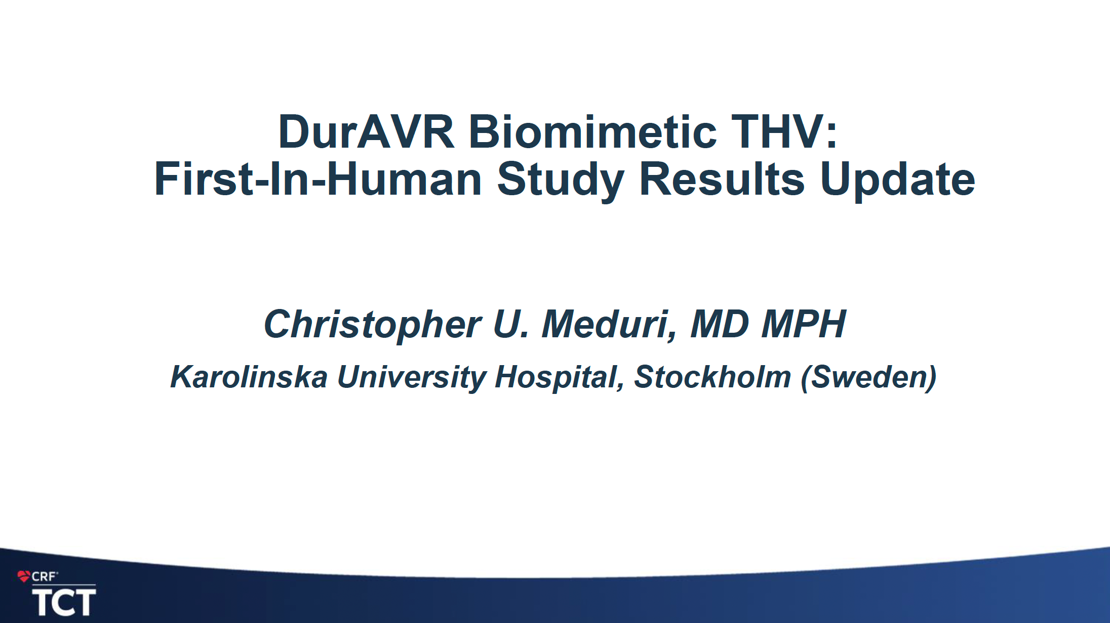 See the latest First-in-Human (FIH) Study data presented at TCT 2023, showing sustained mean haemodynamic performance from all 20 patients at 6 months post-procedure. 