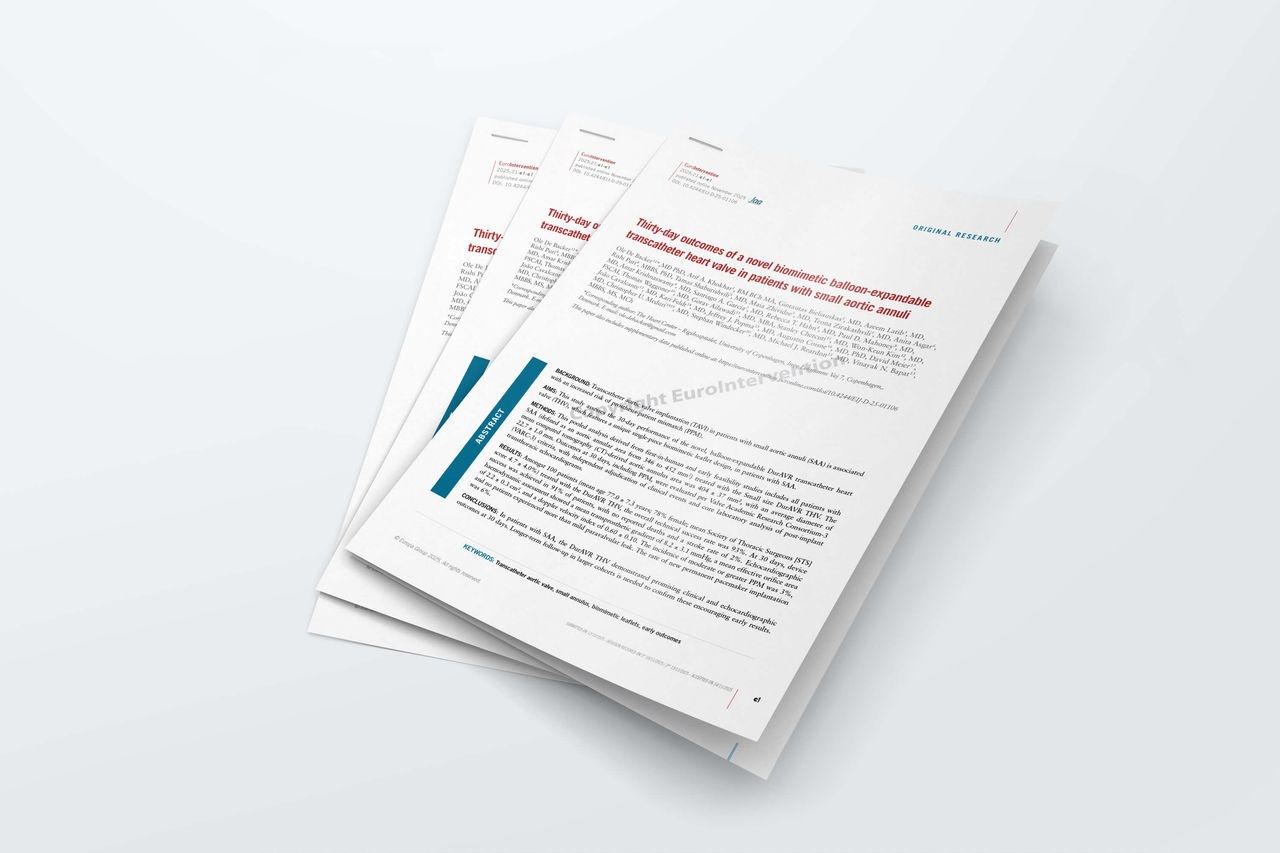 Thirty-day outcomes of a novel biomimetic balloon-expandable transcatheter heart valve in patients with small aortic annuli